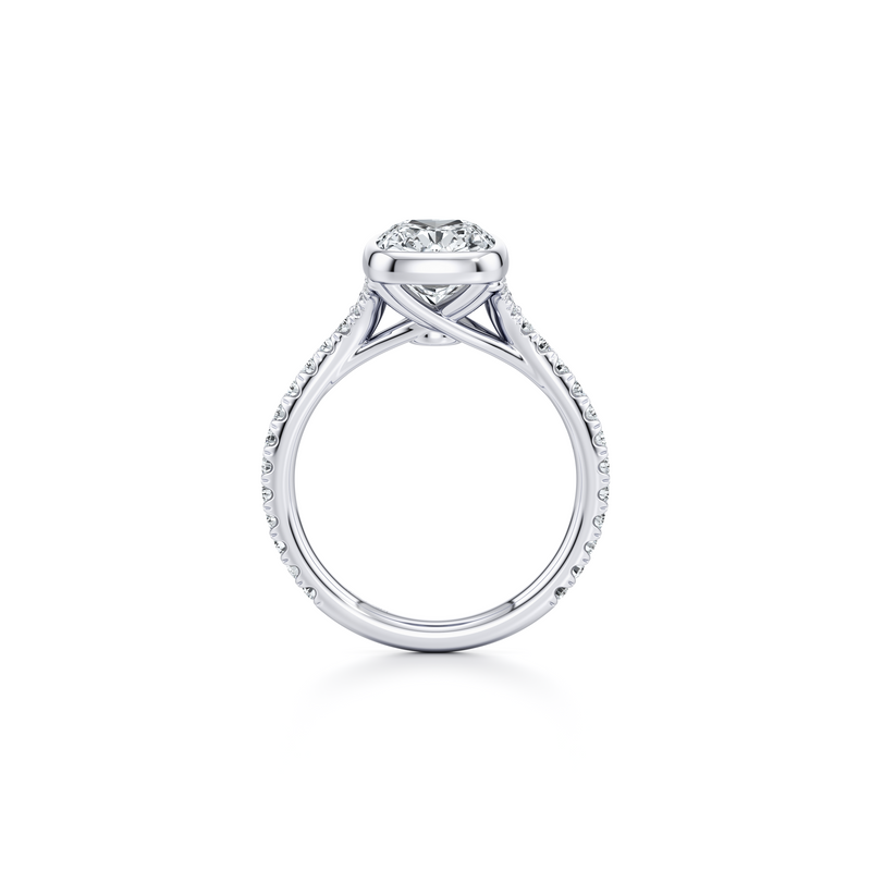 Elle Bezel Solitaire Lab Diamond Engagement Ring image 44