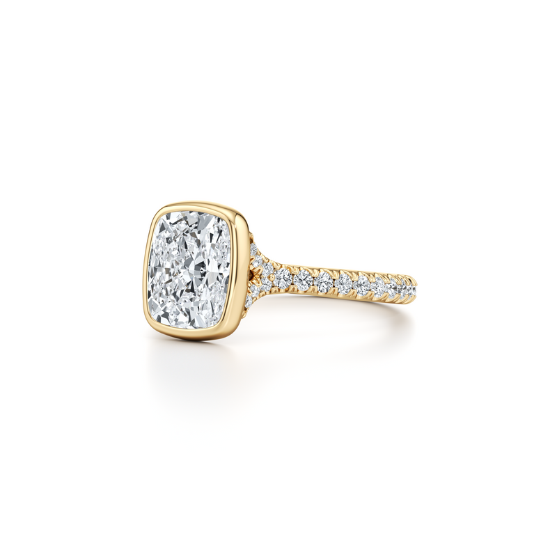 Elle Bezel Solitaire Lab Diamond Engagement Ring image 47