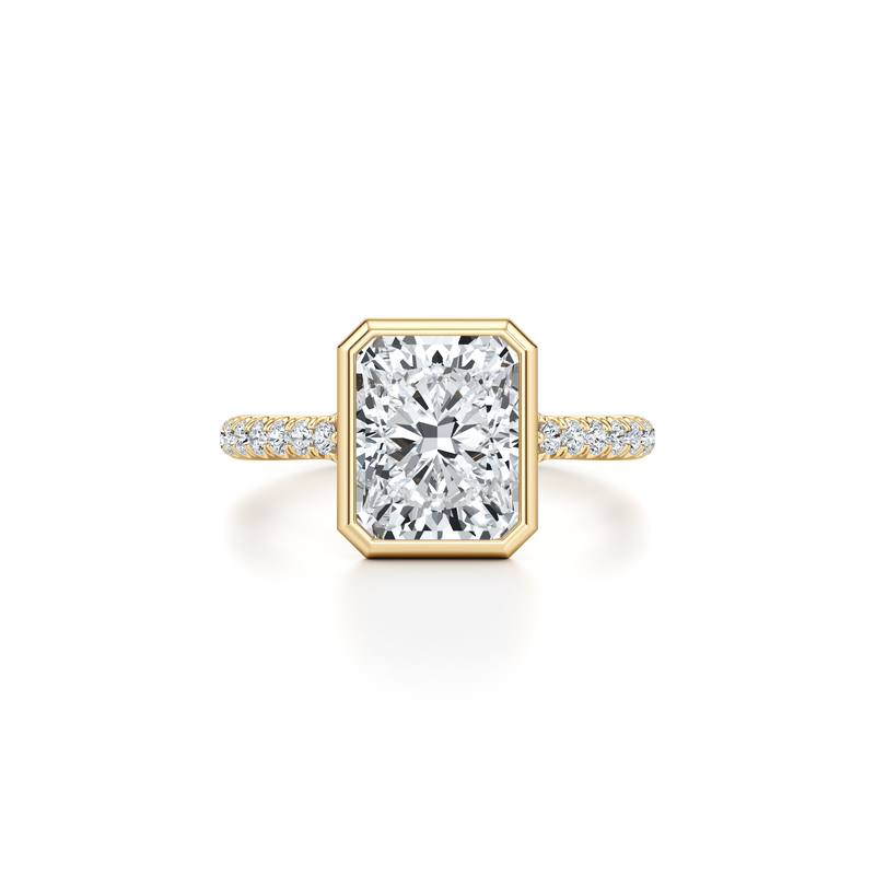Elle Bezel Solitaire Lab Diamond Engagement Ring image 86