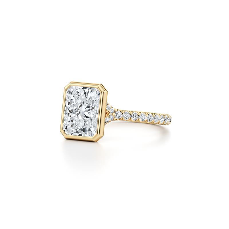 Elle Bezel Solitaire Lab Diamond Engagement Ring image 87