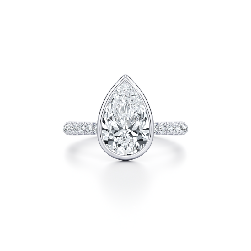 Elle Bezel Solitaire Lab Diamond Engagement Ring image 101