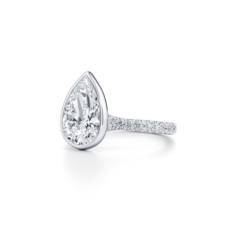 Elle Bezel Solitaire Lab Diamond Engagement Ring image 102