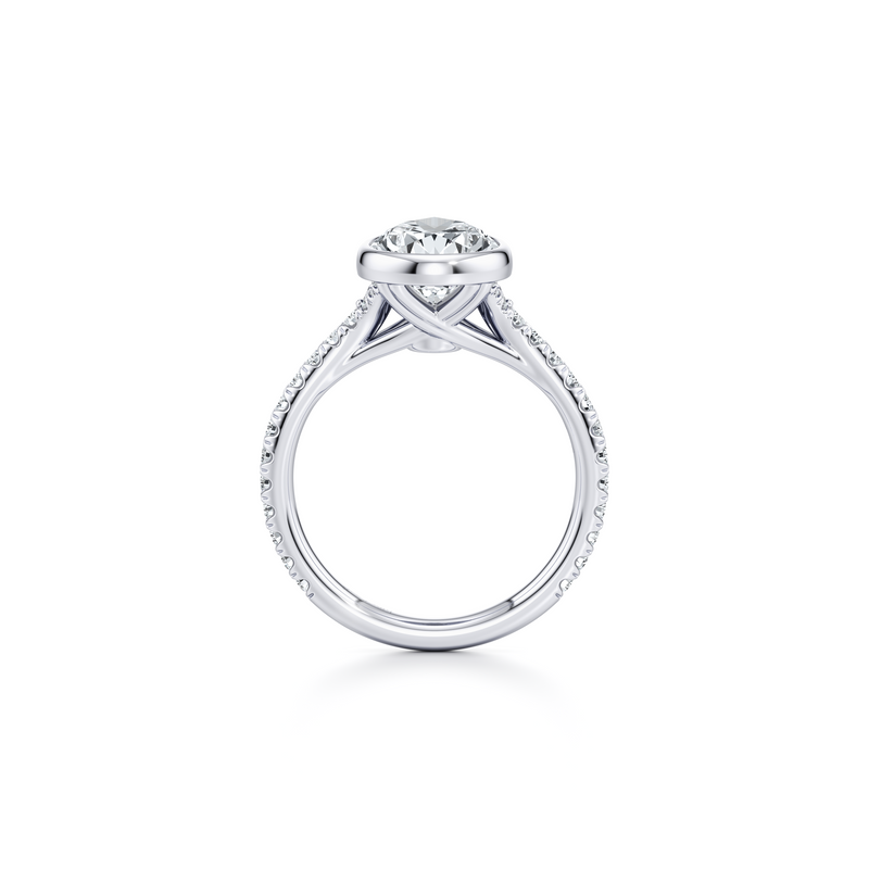 Elle Bezel Solitaire Lab Diamond Engagement Ring image 104