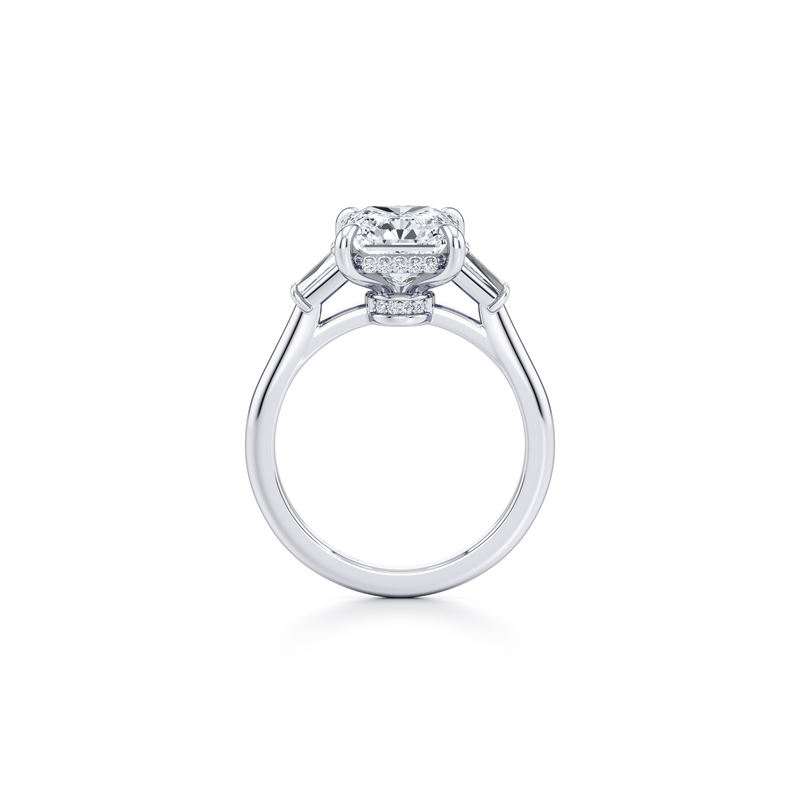Chelsea Baguette Three Stone Lab Diamond Engagement Ring image 84