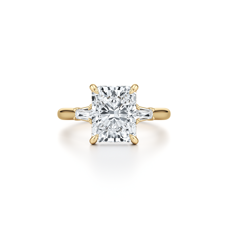 Chelsea Baguette Three Stone Lab Diamond Engagement Ring image 86