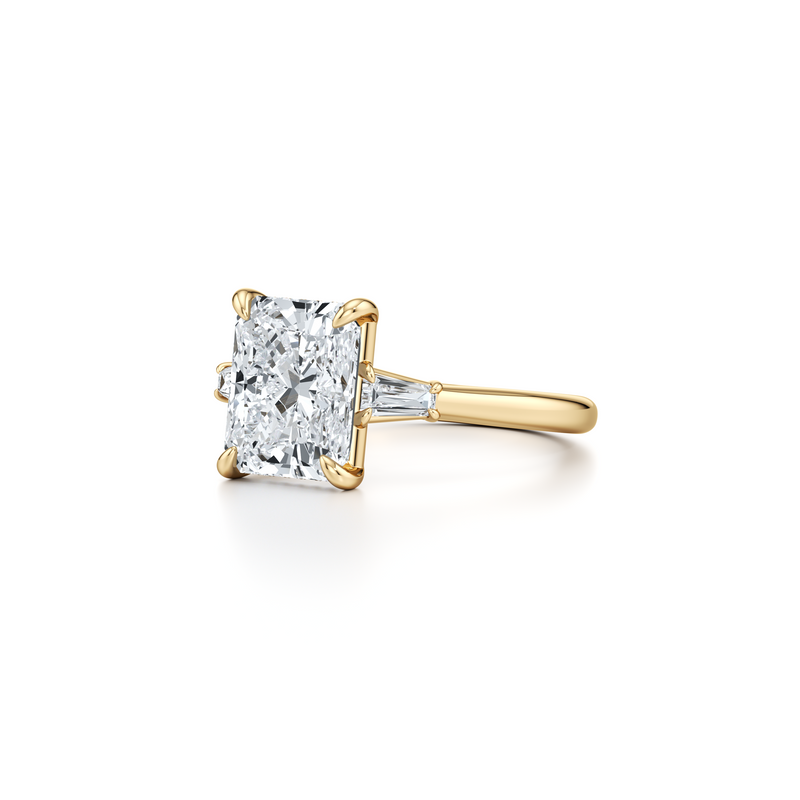 Chelsea Baguette Three Stone Lab Diamond Engagement Ring image 87