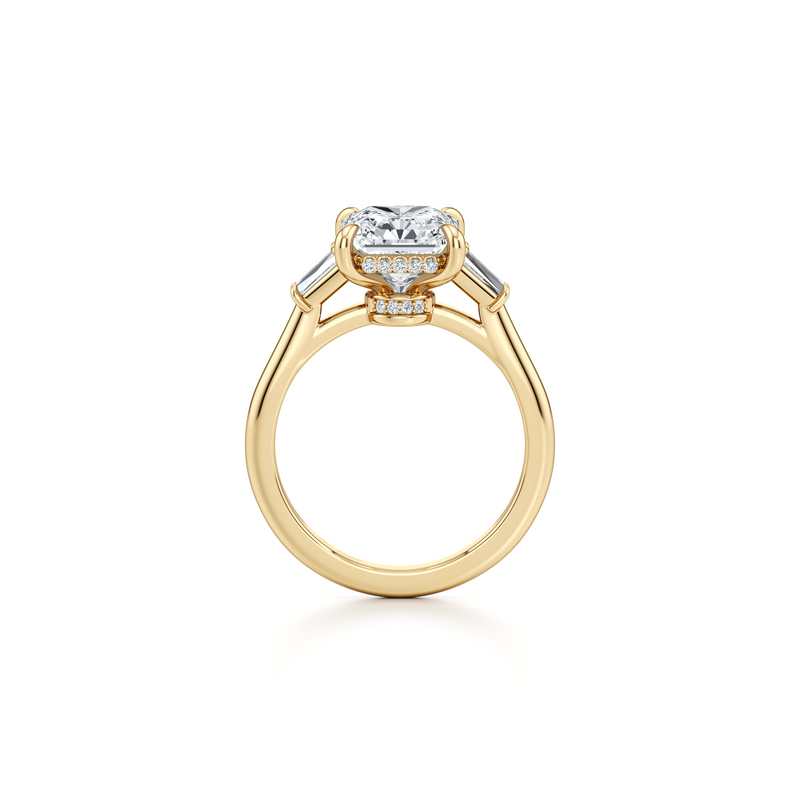 Chelsea Baguette Three Stone Lab Diamond Engagement Ring image 89