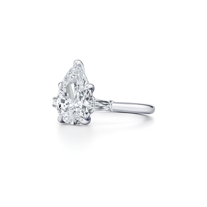 Chelsea Baguette Three Stone Lab Diamond Engagement Ring image 102