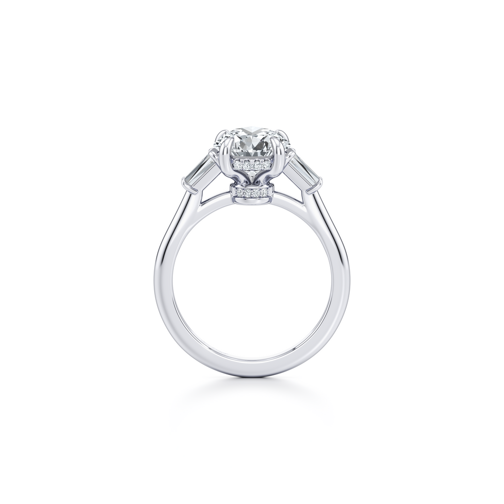 Chelsea Pear Three Stone Engagement Ring image 4
