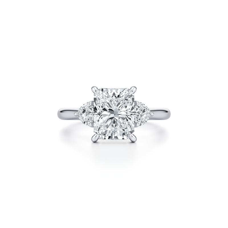 Chelsea Heart Three Stone Lab Diamond Engagement Ring image 81