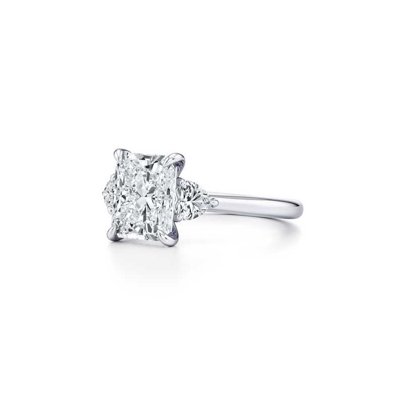 Chelsea Heart Three Stone Lab Diamond Engagement Ring image 82