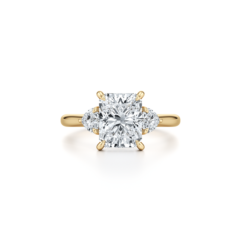 Chelsea Heart Three Stone Lab Diamond Engagement Ring image 86