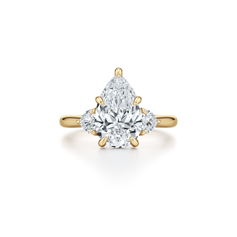 Chelsea Heart Three Stone Lab Diamond Engagement Ring image 106