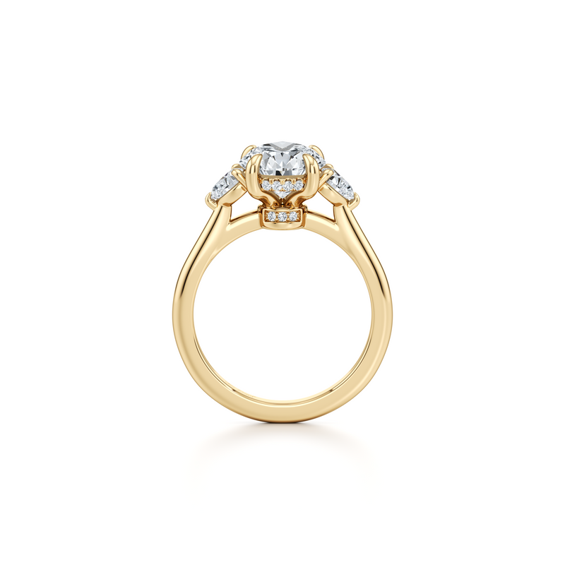 Chelsea Heart Three Stone Lab Diamond Engagement Ring image 108