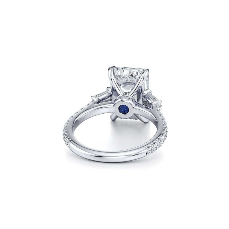 Chelsea Baguette Three Stone Lab Diamond Engagement Ring image 64