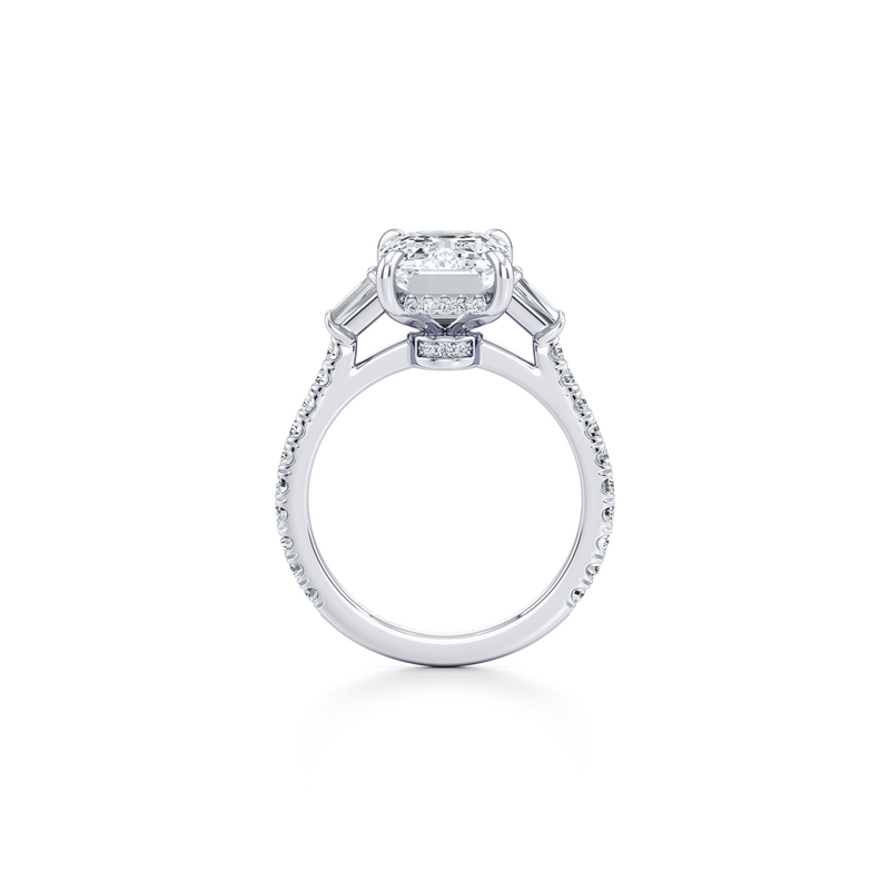 Chelsea Baguette Three Stone Lab Diamond Engagement Ring image 63