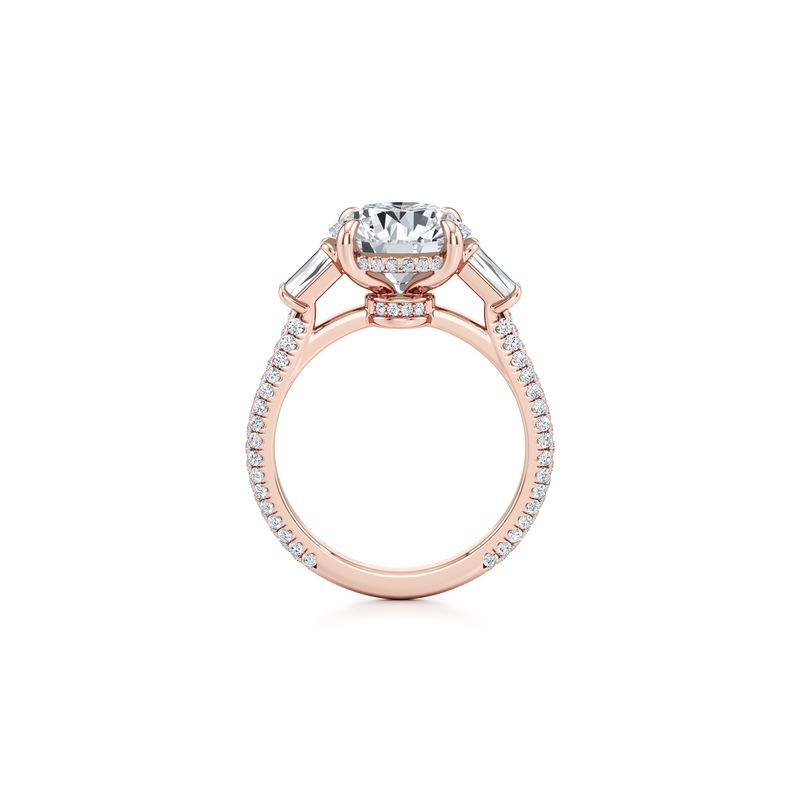 Chelsea Baguette Three Stone Lab Diamond Engagement Ring image 53