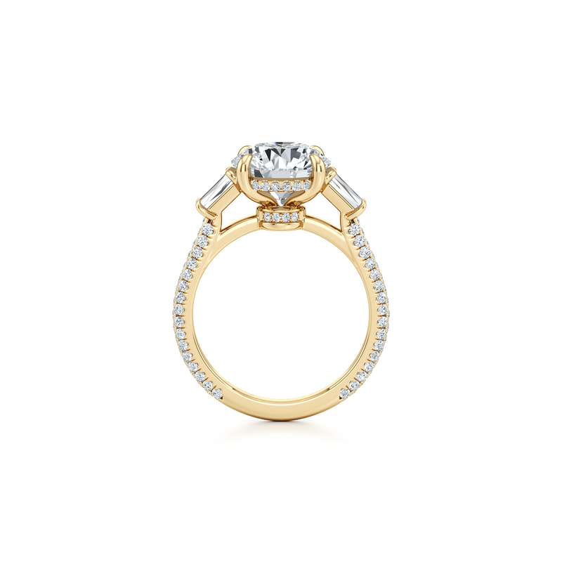 Chelsea Baguette Three Stone Lab Diamond Engagement Ring image 48