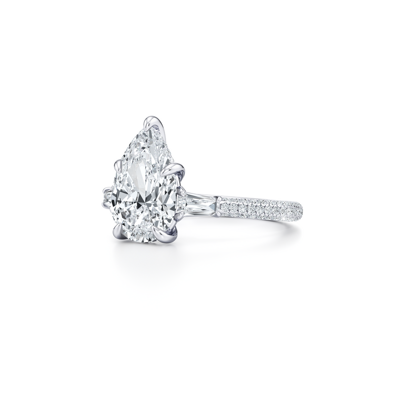 Chelsea Baguette Three Stone Lab Diamond Engagement Ring image 102