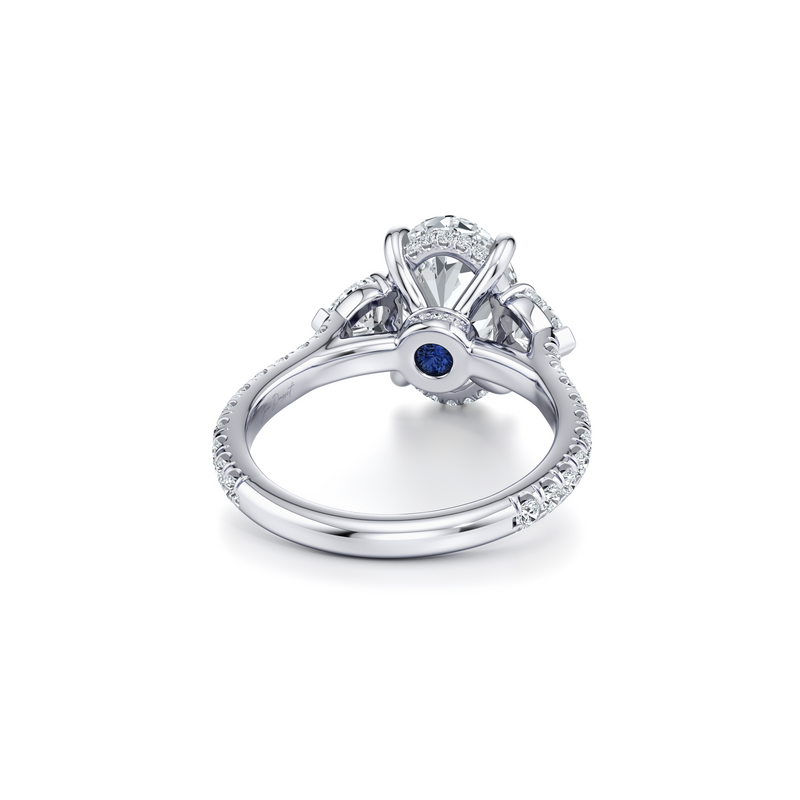 Chelsea Heart Three Stone Lab Diamond Engagement Ring image 23