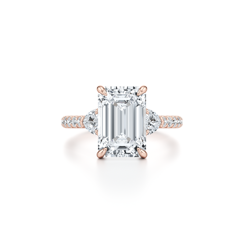 Chelsea Heart Three Stone Lab Diamond Engagement Ring image 51