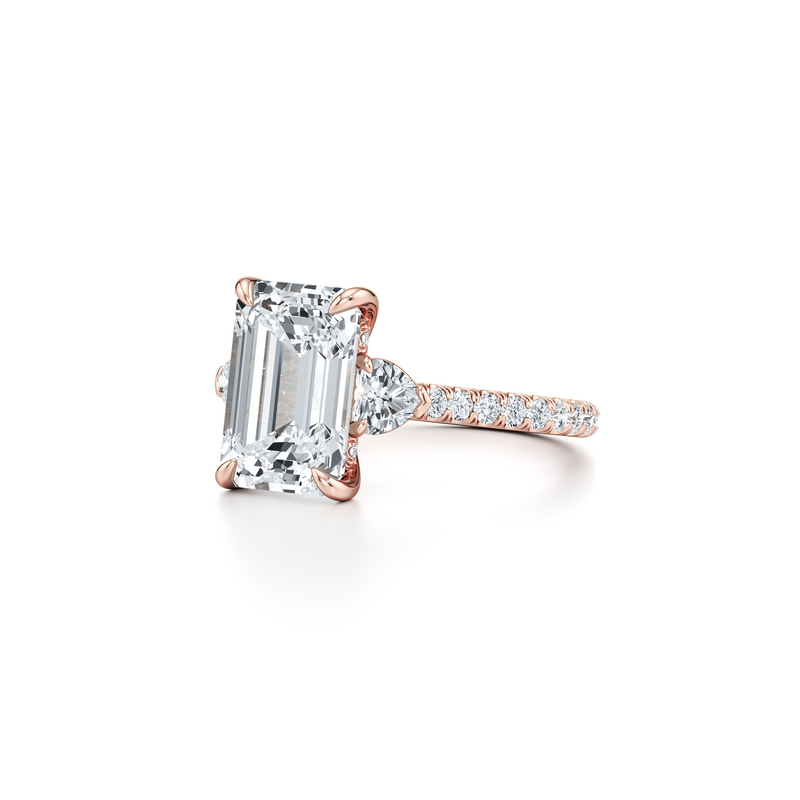 Chelsea Heart Three Stone Lab Diamond Engagement Ring image 52