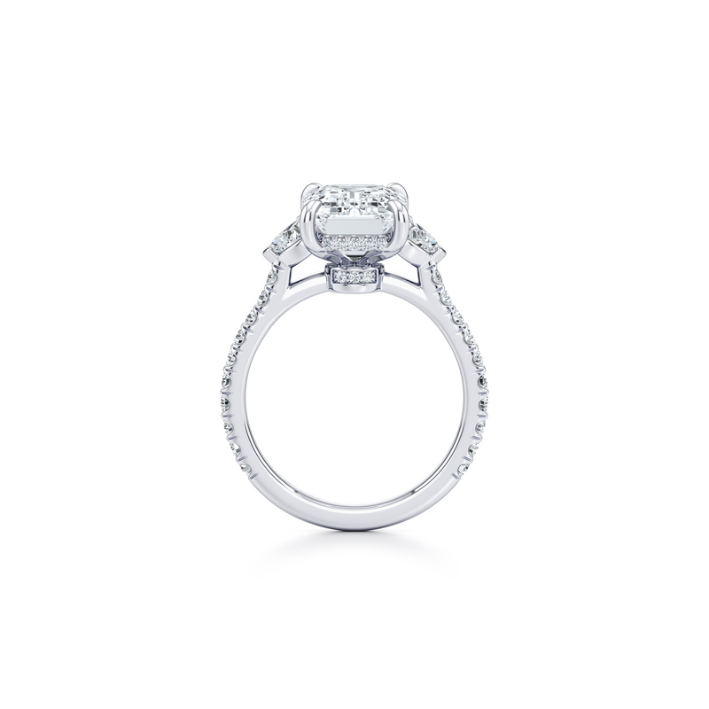 Chelsea Heart Three Stone Lab Diamond Engagement Ring image 44