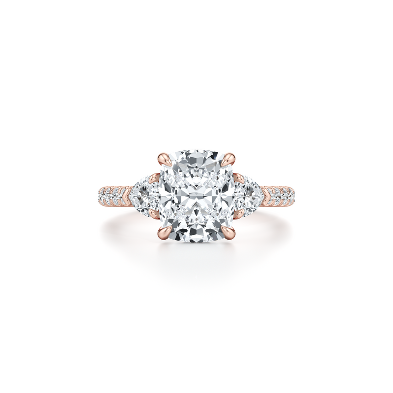Chelsea Heart Three Stone Lab Diamond Engagement Ring image 91