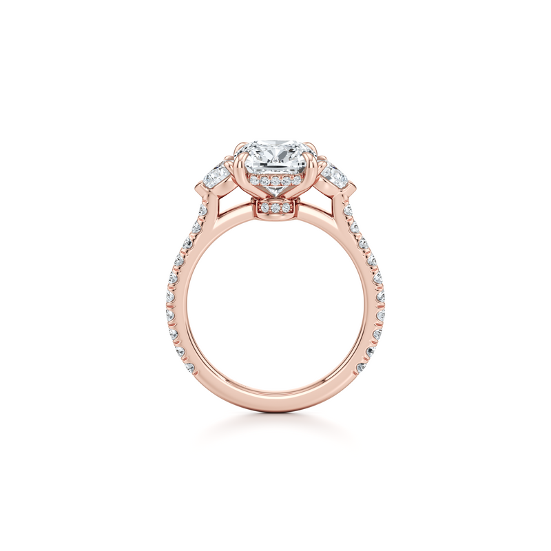 Chelsea Heart Three Stone Lab Diamond Engagement Ring image 94