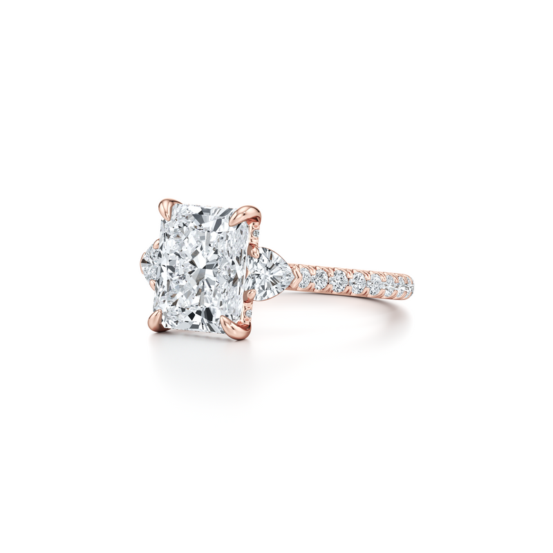Chelsea Heart Three Stone Lab Diamond Engagement Ring image 72