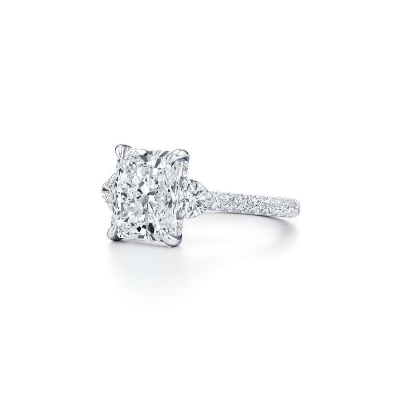 Chelsea Heart Three Stone Lab Diamond Engagement Ring image 62