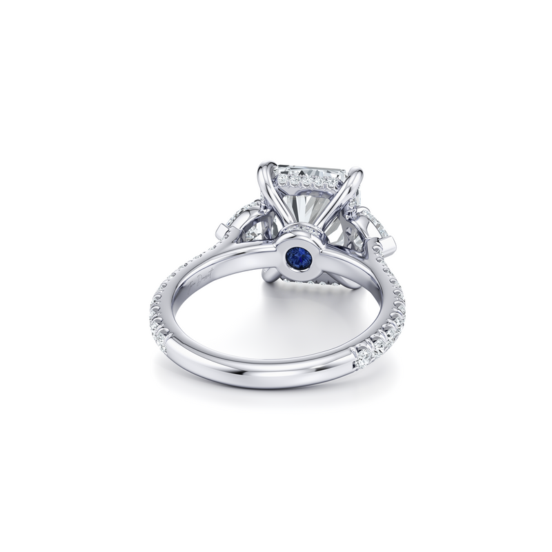 Chelsea Heart Three Stone Lab Diamond Engagement Ring image 63