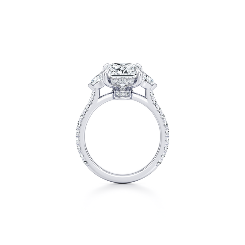 Chelsea Heart Three Stone Lab Diamond Engagement Ring image 64