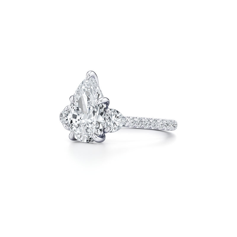 Chelsea Heart Three Stone Lab Diamond Engagement Ring image 102