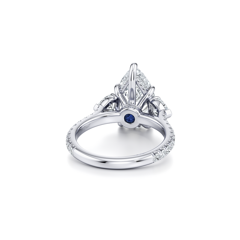 Chelsea Heart Three Stone Lab Diamond Engagement Ring image 103