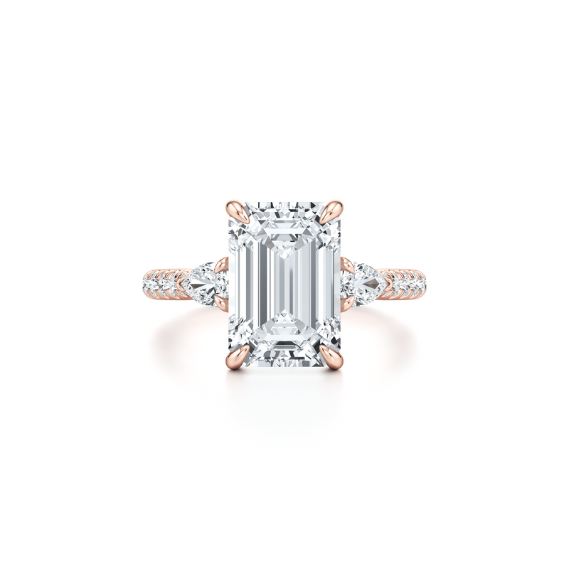 Chelsea Pear Three Stone Lab Diamond Engagement Ring image 71