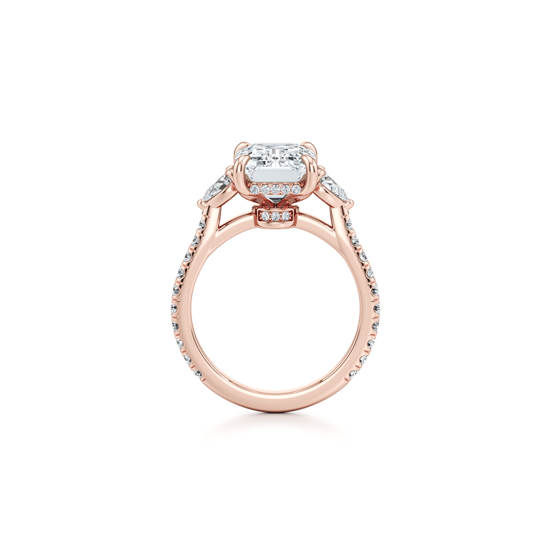 Chelsea Pear Three Stone Lab Diamond Engagement Ring image 74