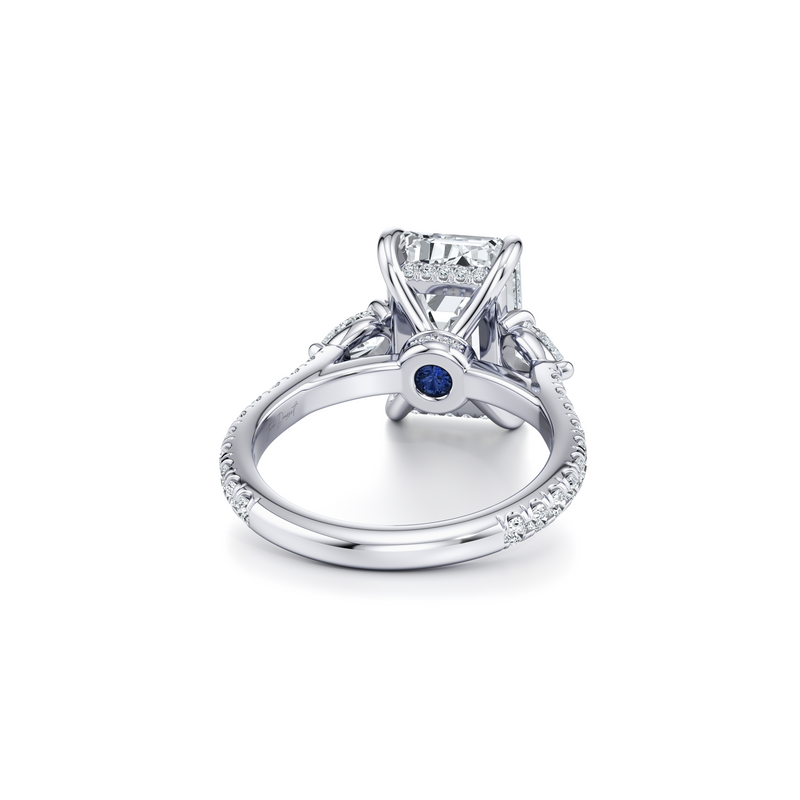 Chelsea Pear Three Stone Lab Diamond Engagement Ring image 63