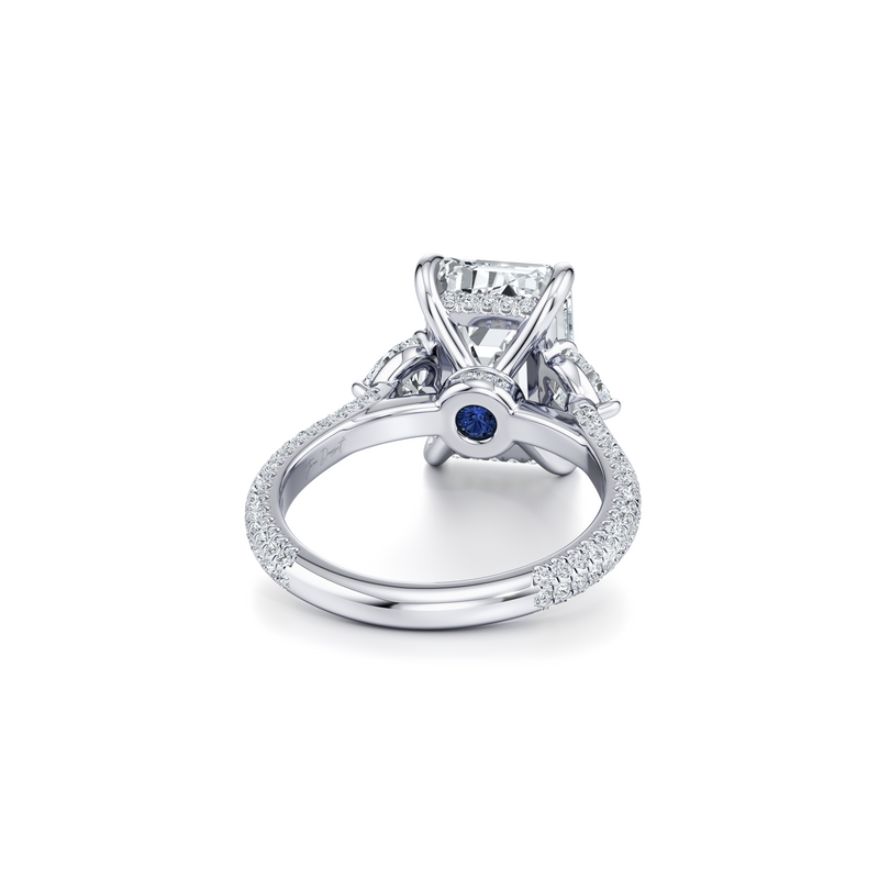 Chelsea Heart Three Stone Lab Diamond Engagement Ring image 63