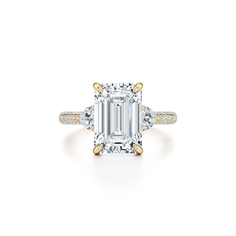 Chelsea Heart Three Stone Lab Diamond Engagement Ring image 66