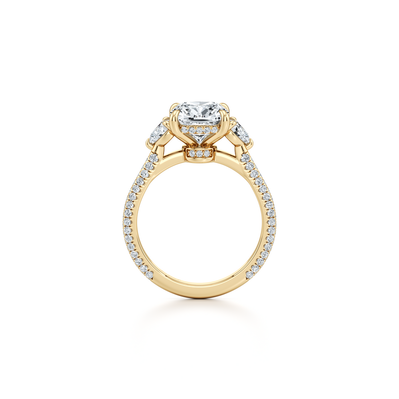 Chelsea Heart Three Stone Lab Diamond Engagement Ring image 89