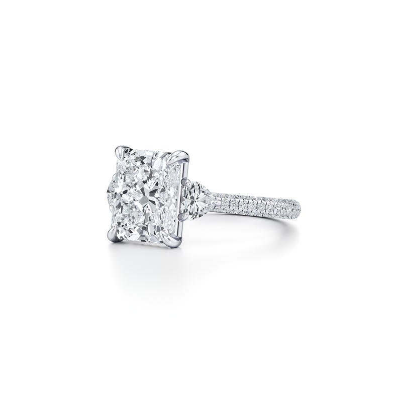 Chelsea Heart Three Stone Lab Diamond Engagement Ring image 42