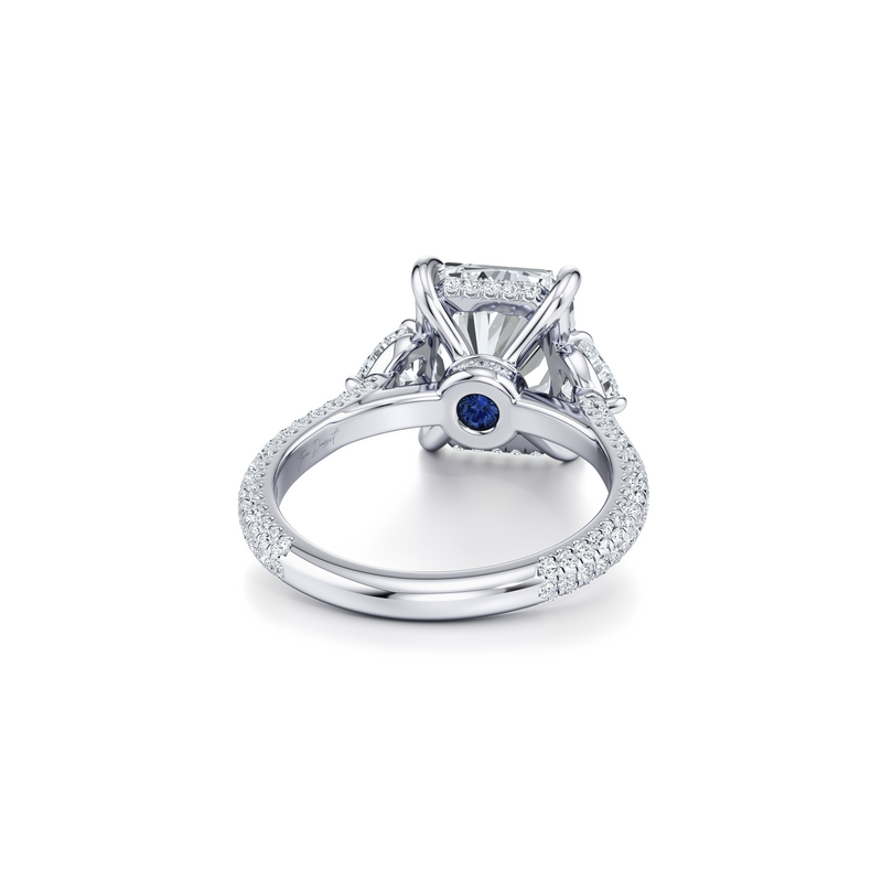 Chelsea Heart Three Stone Lab Diamond Engagement Ring image 43