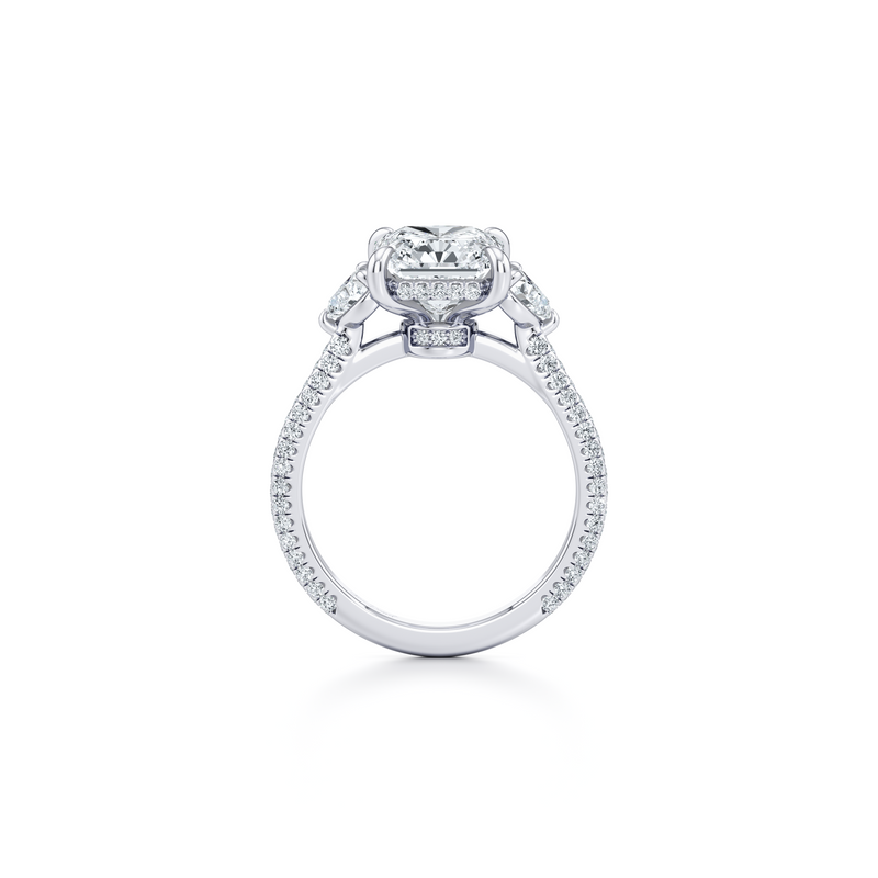 Chelsea Heart Three Stone Lab Diamond Engagement Ring image 44