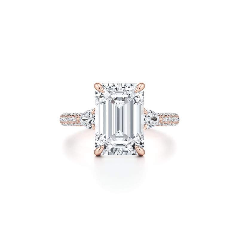 Chelsea Pear Three Stone Lab Diamond Engagement Ring image 71