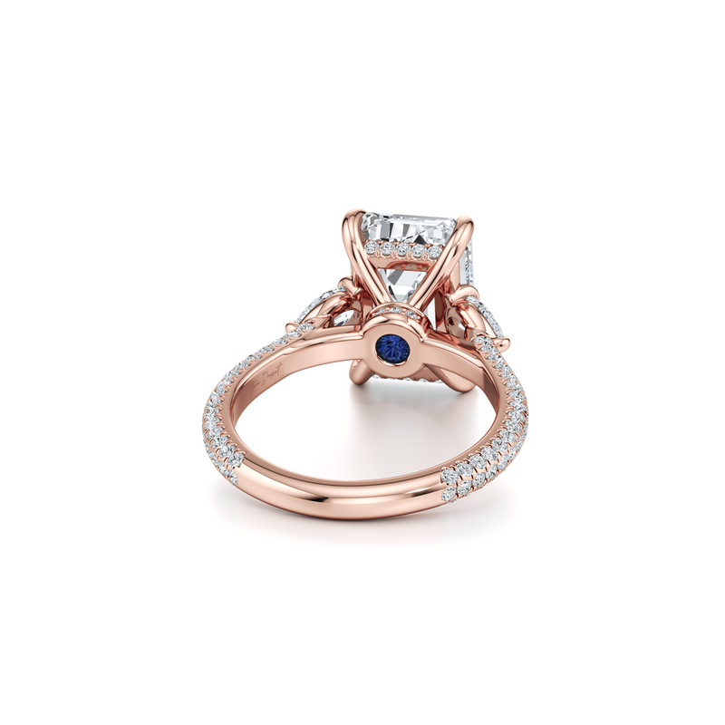 Chelsea Pear Three Stone Lab Diamond Engagement Ring image 73