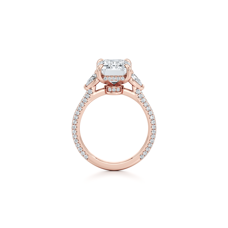 Chelsea Pear Three Stone Lab Diamond Engagement Ring image 74
