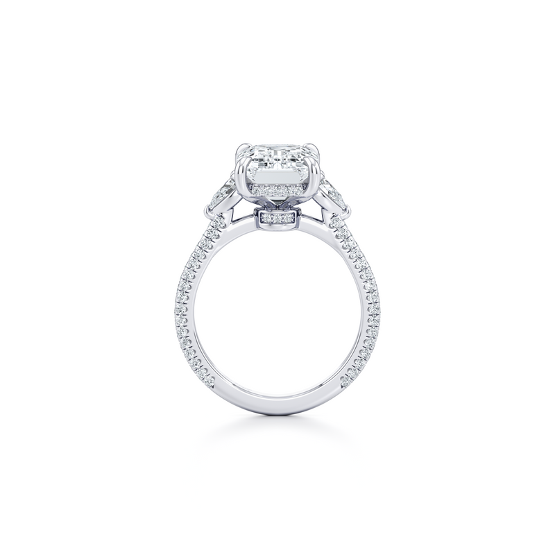 Chelsea Pear Three Stone Lab Diamond Engagement Ring image 64