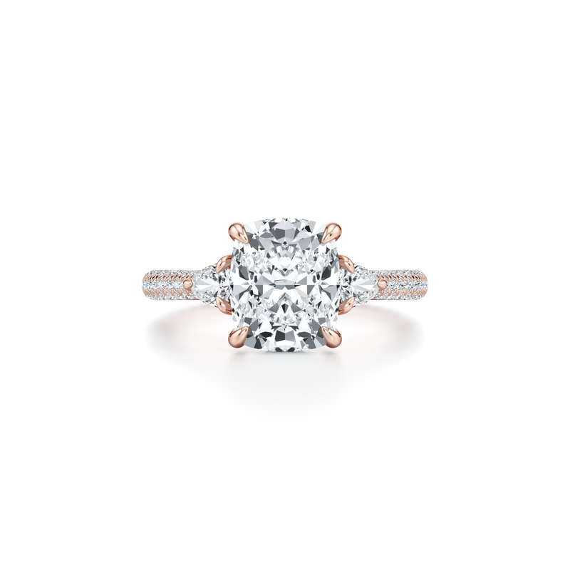 Chelsea Pear Three Stone Lab Diamond Engagement Ring image 91