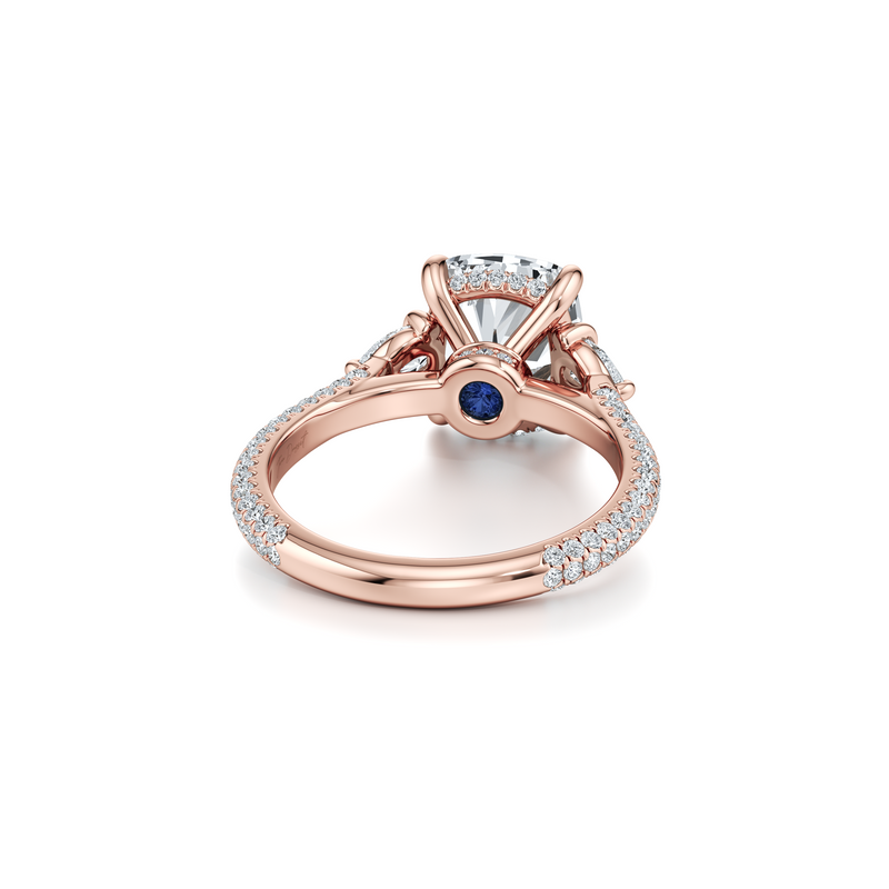 Chelsea Pear Three Stone Lab Diamond Engagement Ring image 93
